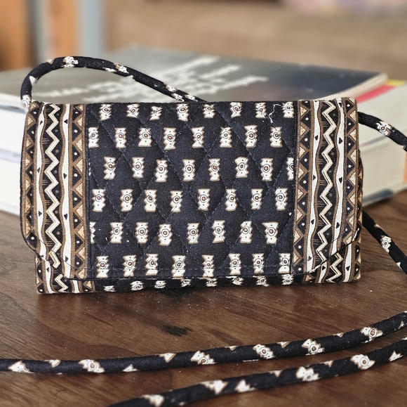 Vera Bradley Handbags - Vera Bradley Zebra Trifold Wallet With Strap